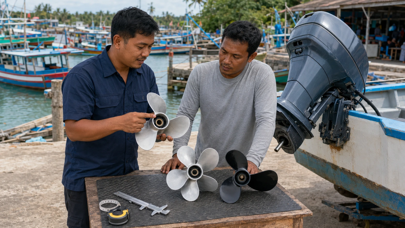 Propeller mesin kapal